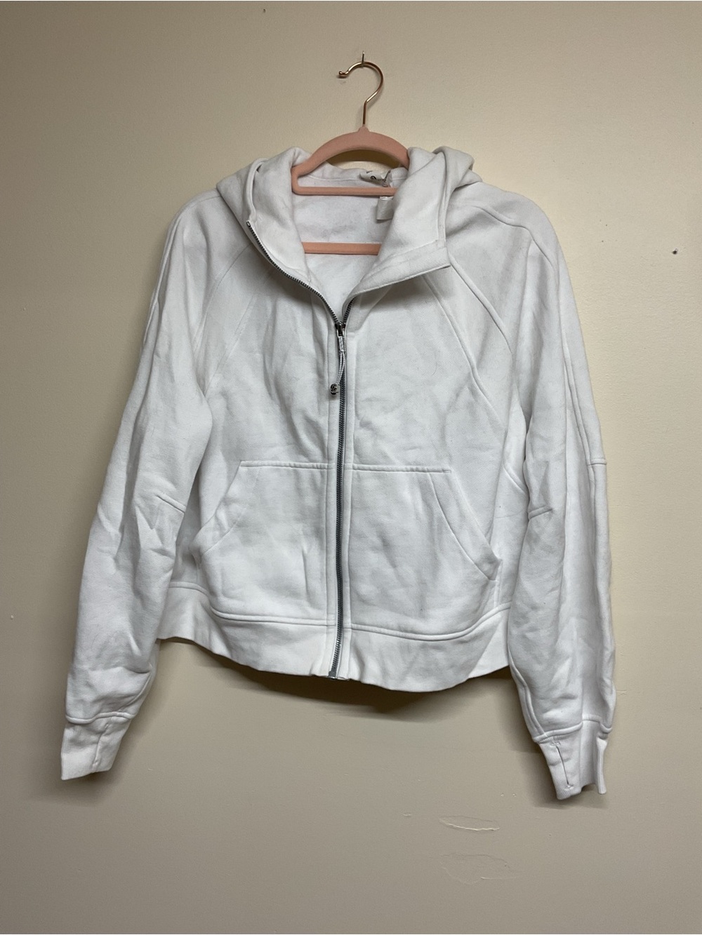 lululemon athletica White Full-Zip Hooded Jacket